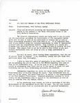 Memorandum from Owen D. Morken to Enrolled Members of the Three Affiliated Tribes Regarding Per Capita Payments, May 2, 1957