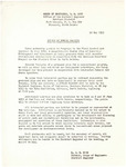 Notice of Public Hearing from R.J.B. Page Regarding the Proposed Recreational Developments from the Garrison Reservoir, May 12, 1953