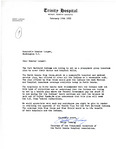 Letter from Henry Lahaug to Senator Langer Regarding Health Insurance for Fort Berthold Tribal Members, February 19, 1955