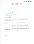 Letter from Senator Langer to Henry Lahaug Regarding Health Insurance for Fort Berthold Tribal Members, February 22, 1955