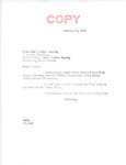Letter from Senator Langer to Carlyle Onsrud Regarding Medical Care for Fort Berthold Tribal Members, January 31, 1955