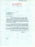 Letter from Senator Langer to James Black Dog Regarding Request for FBI Investigation of Tribal Funds, March 10, 1952