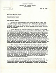 Letter from Thomas MacDonald to Senator Langer Regarding Road from Lost Bridge to Dickenson, May 23, 1951