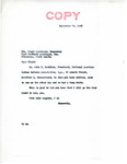 Letter from Senator Langer to Floyd Montclair Regarding a Meeting with John Hamilton, September 26, 1945