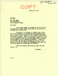 Letter from Senator Langer to Ted Baker Regarding Enrollment Status of His Daughters, January 31, 1953