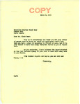 Letter from Senator Langer to Charles Black Bear Regarding Payment for Share of Land, March 2, 1953
