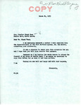 Letter from Senator Langer to Charles Black Bear Regarding Payment for Share of Land, March 24, 1953