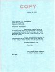 Letter from Irene Edwards for Langer to Ramona Bearquiver Regarding Possible Loan, October 26, 1953