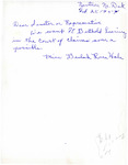 Letter from Beulah R. Hale to Senator Langer Regarding Fort Berthold Hearing in US Court of Claims, February 25, 1954