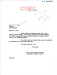 Letter from Irene Martin on Behalf Senator Langer to H.W. Case Regarding the Location of Medical Centers for the Fort Berthold Reservation, June 14, 1954