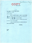 Letter from Senator Langer to Verner E. Hansen Regarding a Report from the US Department of the Interior, June 25, 1947