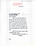 Letter from Senator Langer to George Gillette Regarding Request for Full Hearing on Garrison Dam, July 22, 1947