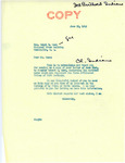 Letter from Senator Langer to Ralph H. Case Regarding His Contract to Represent the Three Affiliated Tribes of the Fort Berthold Reservation, June 29, 1949