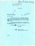 Letter from Irene Martin for Senator Langer to Deane Regarding Claims of Mismanagement of Funds, April 29, 1950