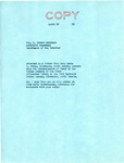 Letter from Senator Langer to C. Girard Davidson Regarding Marie Deane's Claims of Mismanagement of Funds, April 29, 1950
