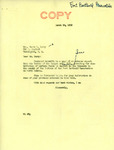 Letter from Senator Langer to James E. Curry Regarding Adverse Report on US Senate Bill 2424, March 20, 1952