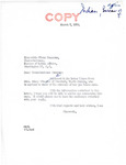 Letter from Senator Langer to Glenn Emmons Regarding Mary Wheeler Gas Lease Sale, March 7, 1955