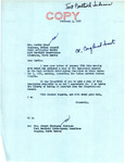 Letter from Senator Langer to Martin Cross Regarding Fort Berthold Inter-Agency Committee Resolution, February 3, 1952