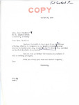 Letter from Senator Langer to Carol Redford Regarding Her Son's Tribal Enrollment, March 25, 1954