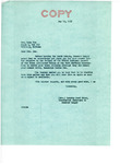 Letter from Dorothy Gwinn for Senator Langer to Ruby Fox Regarding Enrollment Issue, May 19, 1952