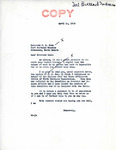 Letter from Senator Langer to the Reverend H. W. Case Regarding US Senate Joint Resolution 11, April 14, 1949