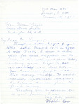 Letter from Medicine Crow to Senator Langer Regarding US Senate Bills 2875 and 2151, March 14, 1956