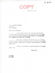 Letter from Senator Langer to Irene Duckett Informing that US Senate Bill 2151 Passed the Senate, March 19, 1956
