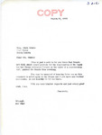 Letter from Senator Langer to Mark Mahto Informing that US Senate Bill 2151 Passed the Senate, March 19, 1956