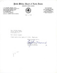 Letter from Carlyle Onsrud to Senator Langer Requesting Two Copies of US Senate Bill 2151, May 1, 1956