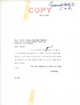 Letter from Senator Langer to Carlyle Onsrud Enclosing Two Copies of US Senate Bill 2151, May 8, 1956
