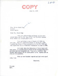 Letter from Senator Langer to James Black Dog Regarding US Senate Bill 2151, June 14, 1956