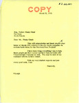 Letter from Senator Langer to Walter Plenty Chief Regarding Per Capita Payments, March 23, 1955