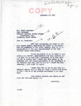 Letter from Senator Langer to Floyd Montclair Regarding Montclair's Request that E. O. Morrow Be Appointed Superintendent of Forth Berthold Agency, September 26, 1949