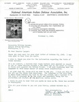 Letter from John Hamilton to Senator Langer Regarding Funds Held in Trust for the Tribes, November 2, 1945