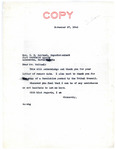Letter from Senator Langer to C. H. Beitzel Regarding Resolution Passed by Three Affiliated Tribes Tribal Council, November 27, 1945