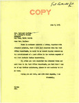 Letter from Senator Langer to Reinhard Kaufman Regarding the Possible Establishment  of a Post Office in the Western Part of the Fort Berthold Reservation, June 2, 1954