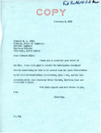 Letter from Senator Langer to H. L. Hille Regarding Construction Bids for the Garrison Dam Project, February 8, 1955