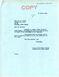 Letter from Irene Martin Edwards for Langer to Joe P. Skalsky Regarding Settlement of Contract, October 25, 1951