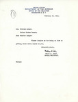 Letter from Felix Cohen to Senator Langer Regarding Memorandum Copies, February 27, 1946