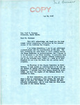 Letter from Senator Langer to Earl W. Bateman Regarding Status of Garrison Dam Project, May 13, 1947