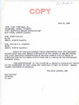 Letter from Senator Langer to Carl Whitman, Jr. et el. Regarding Road Construction, May 12, 1958