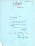 Letter from Senator Langer to J. J. Belik, Sr. Regarding Public Welfare Board Report, February 19, 1947