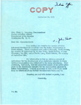 Letter from Senator Langer to Glenn L. Emmons Regarding Industrial Development Meetings Near North Dakota Reservations, September 22, 1955