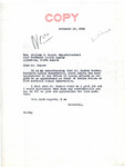 Letter from Senator Langer to William R. Beyer Regarding Rueben Ducket's Application for Fort Berthold Chief of Police, November 13, 1945