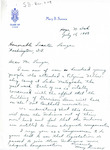 Letter from Mary Sussex to Senator Langer Regarding the Effects of the Garrison Dam on Fort Berthold Residents, July 15, 1948
