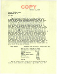 Letter from Peggy Harris to Senator Langer Regarding Working Conditions on the Garrison Dam Project, November 14, 1948