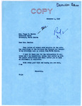 Letter from Senator Langer to Peggy Harris Regarding Working Conditions on the Garrison Dam Project, December 4, 1948