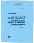 Letter from Senator Langer to Peggy Harris Regarding Working Conditions on the Garrison Dam Project, December 20, 1948
