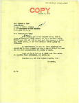 Letter from Irene Martin Edwards for Senator Langer to Dillon S. Myer Regarding John Chase's Coal Contract, August 7, 1952