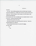Letter From Thomas McGrath to Alice McGrath Regarding Life Update, October 25 or 26[C.A. 1980s]